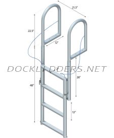4 Step Lift Ladder with 2" Standard Steps