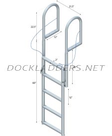 5 Step Lift Ladder with 2" Standard Steps