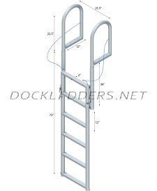 6 Step Lift Ladder with 2" Standard Steps