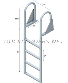 4 Step Swing Ladder with 2" Standard Steps