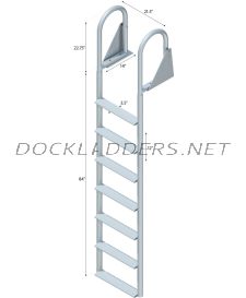 7 Step Swing Ladder with 3-1/2" Wide Steps