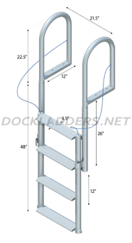 Lift Dock Ladders - Wide Steps